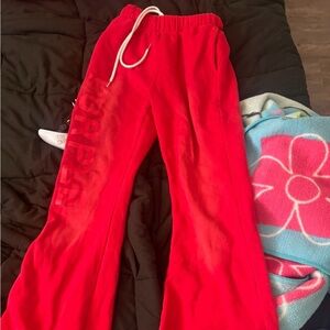 Vibrant Red Men's Joggers